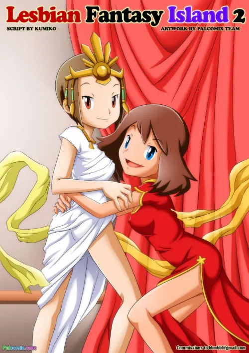 Lesbian Fantasy Island - Digimon, Pokemon  (Chapter 02 - Kari And May)