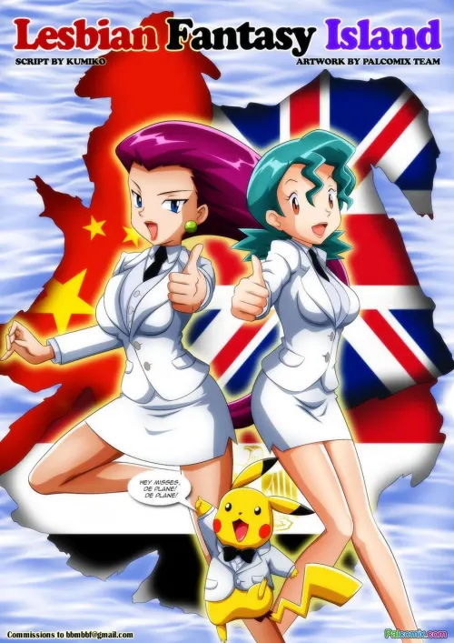 Lesbian Fantasy Island - Digimon, Pokemon  (Chapter 01 - Sora And Dawn)