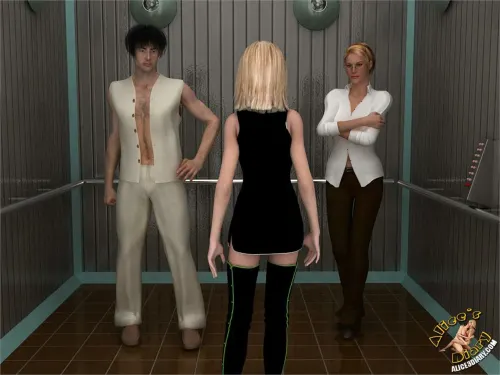 Alice/s Diary  (Chapter 17 - Wild Threesome Action In The Elevator)