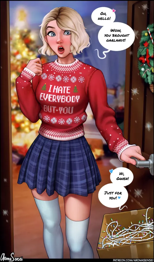 Gwen Celebrates Christmas Spider-Man  (Chapter 01 - Straight)