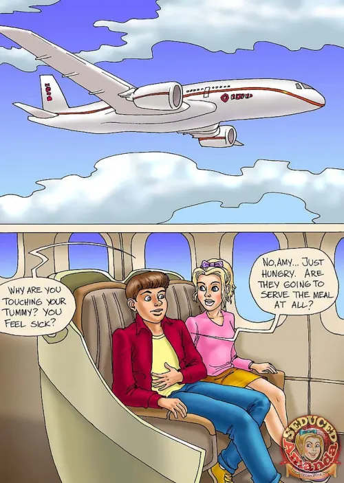 Seduced Amanda  (Chapter 02 - Adventure On A Plane)