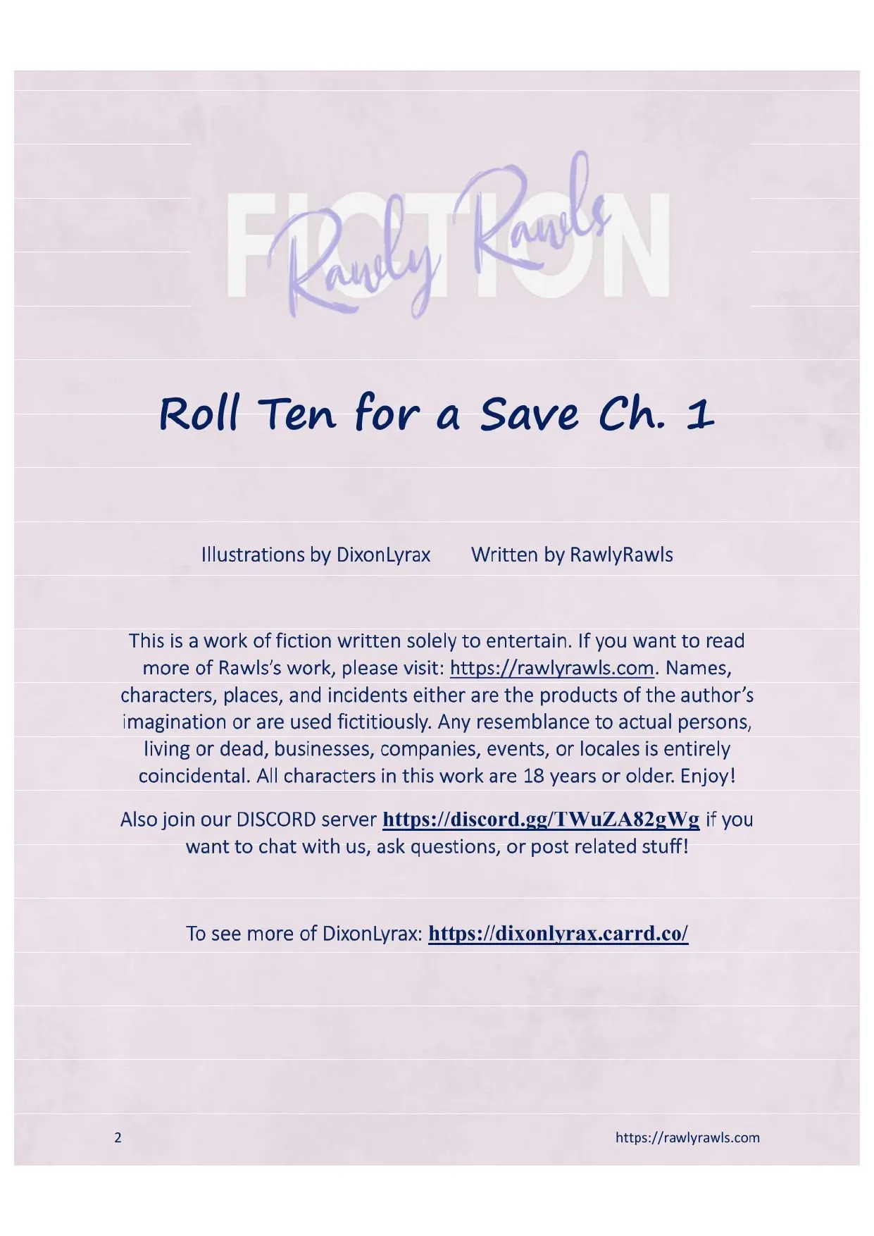 Roll Ten For A Save  (Chapter 01) — page 2