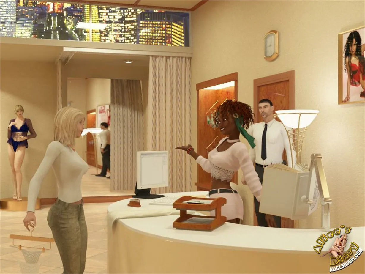 Alice/s Diary  (Chapter 09 - Alice Has Fun With Ebony Lesbian Salesgirl) — page 3
