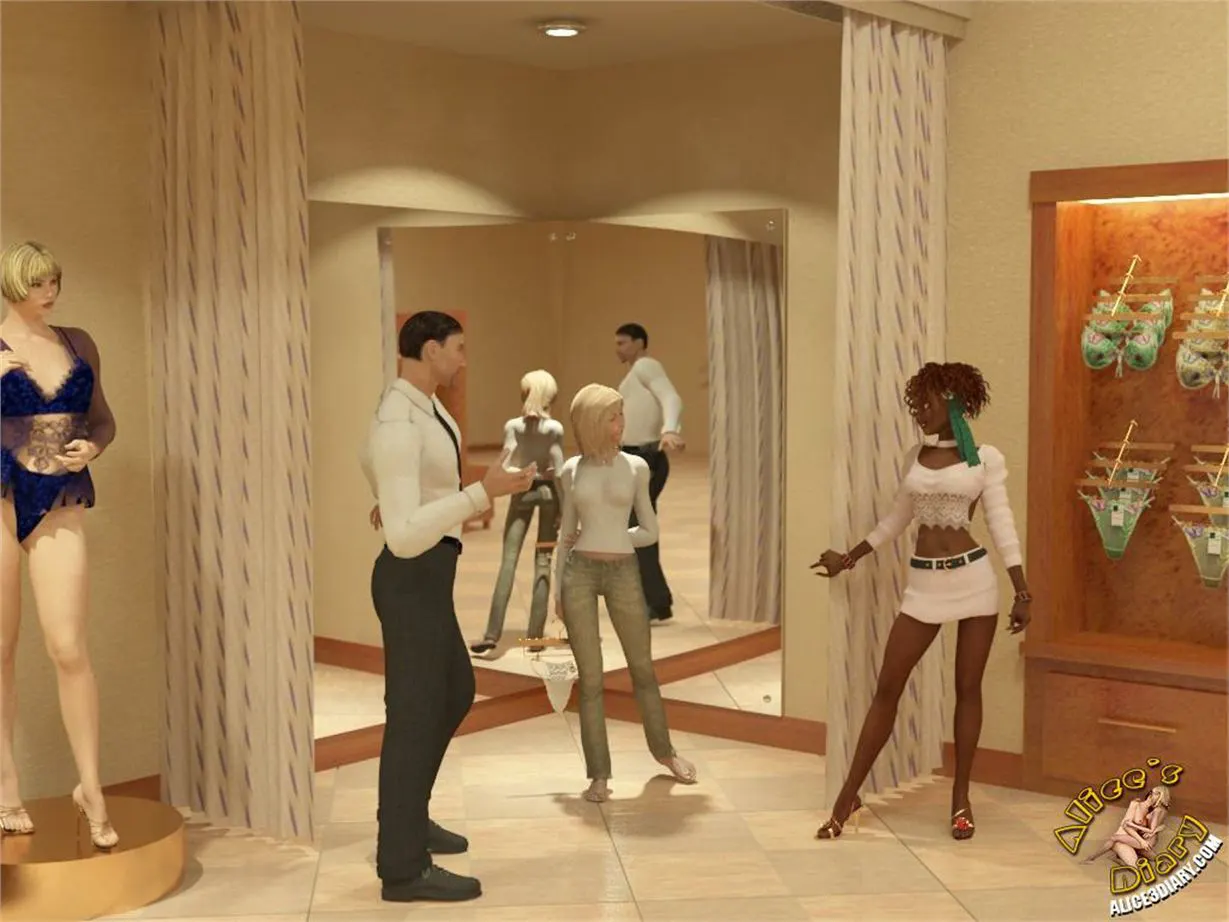 Alice/s Diary  (Chapter 09 - Alice Has Fun With Ebony Lesbian Salesgirl) — page 4