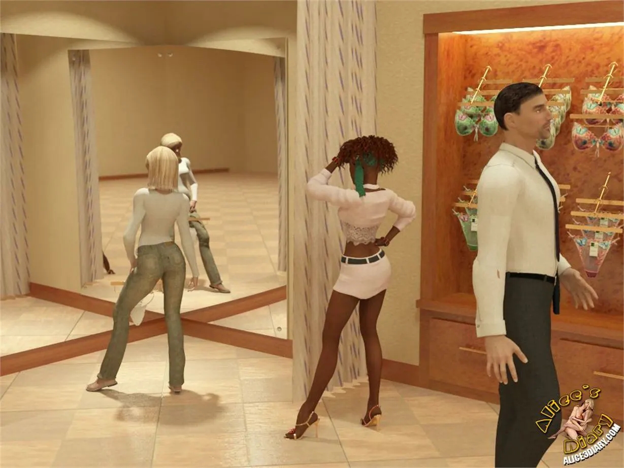 Alice/s Diary  (Chapter 09 - Alice Has Fun With Ebony Lesbian Salesgirl) — page 5