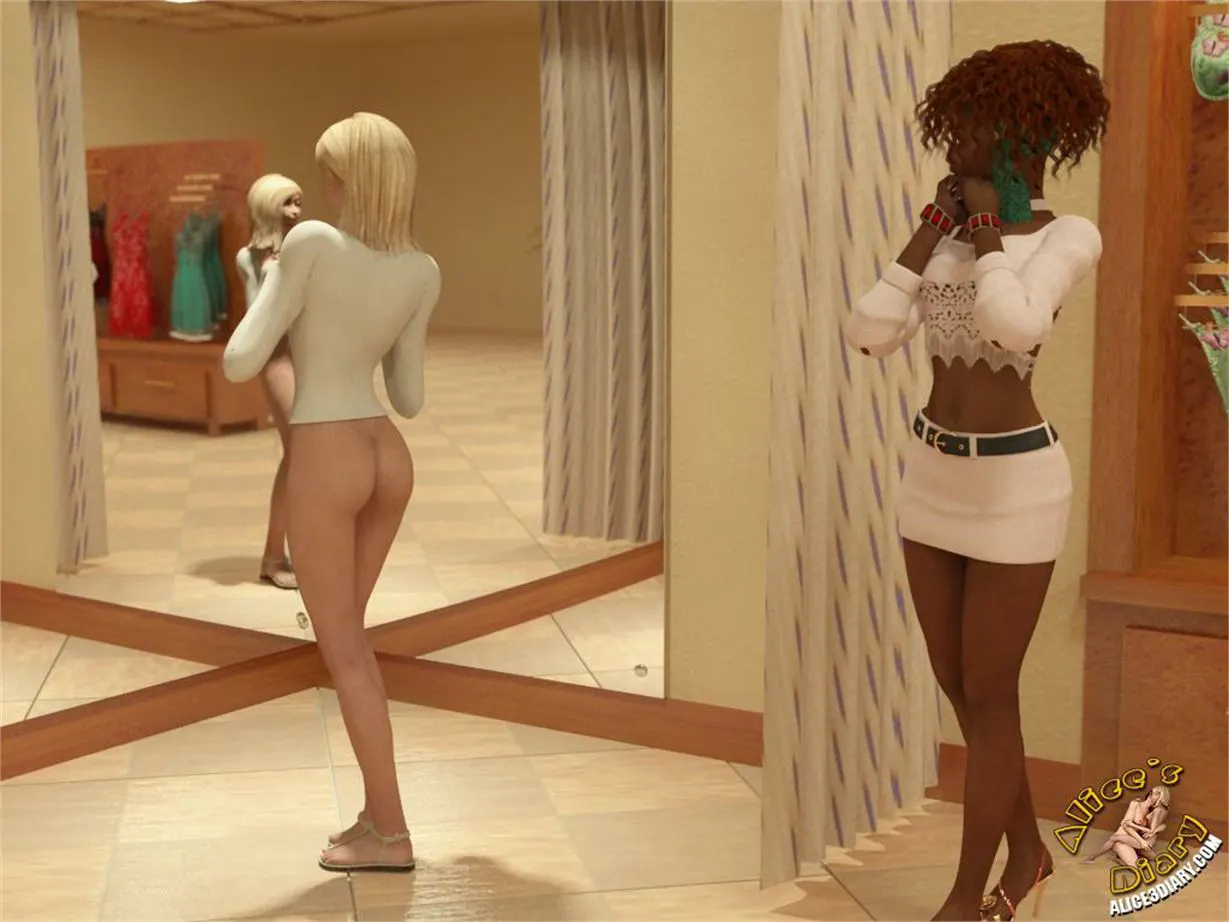 Alice/s Diary  (Chapter 09 - Alice Has Fun With Ebony Lesbian Salesgirl) — page 6