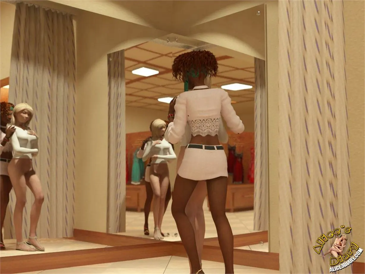 Alice/s Diary  (Chapter 09 - Alice Has Fun With Ebony Lesbian Salesgirl) — page 7
