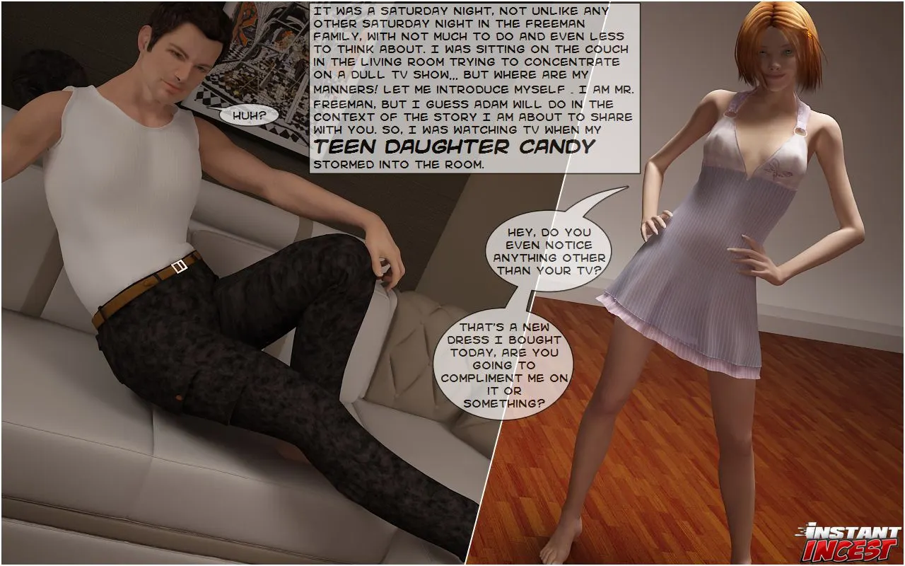 Inst Incest Comics  (Chapter 15 - Special Care For Our Horny Daddy) — page 1