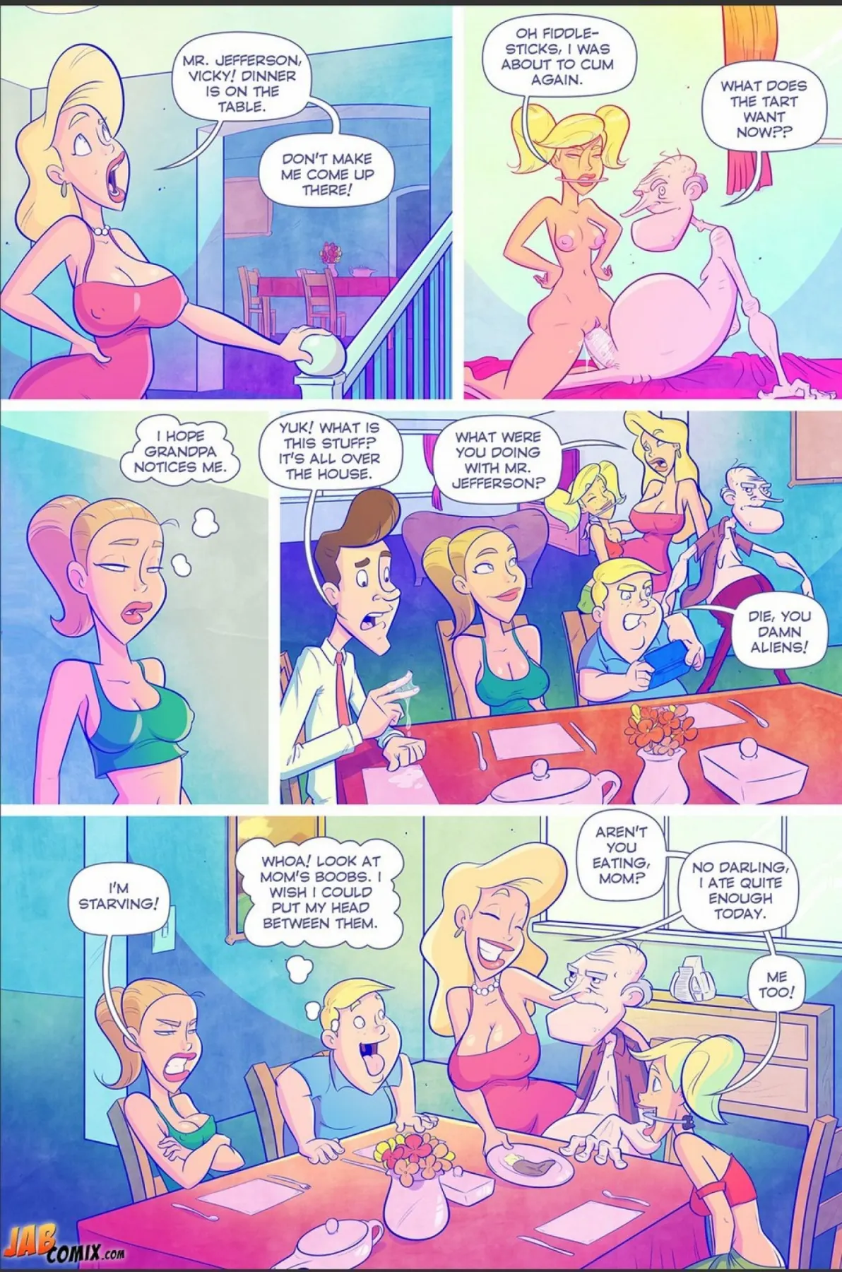 Grumpy Old Man Jefferson  (Chapter 03 - Quality Time With The Granddaughters) — page 18