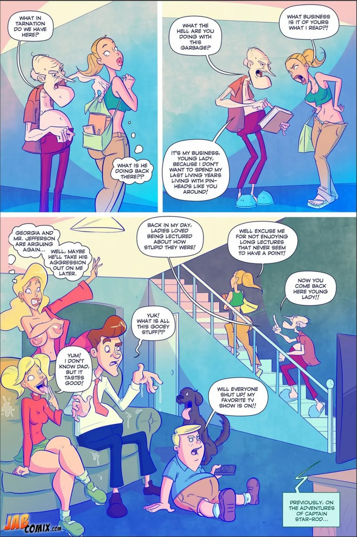 Grumpy Old Man Jefferson  (Chapter 03 - Quality Time With The Granddaughters) — page 3