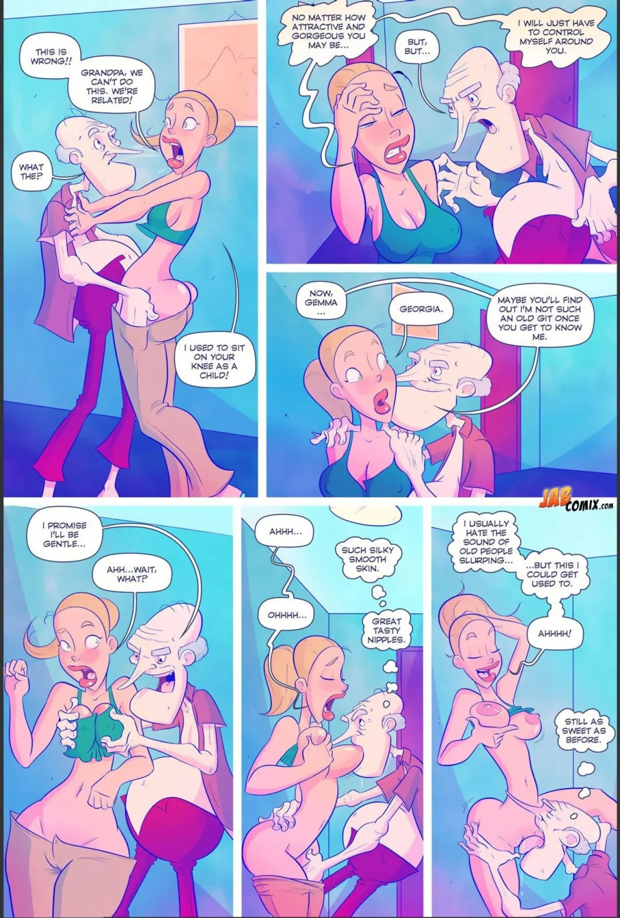 Grumpy Old Man Jefferson  (Chapter 03 - Quality Time With The Granddaughters) — page 6