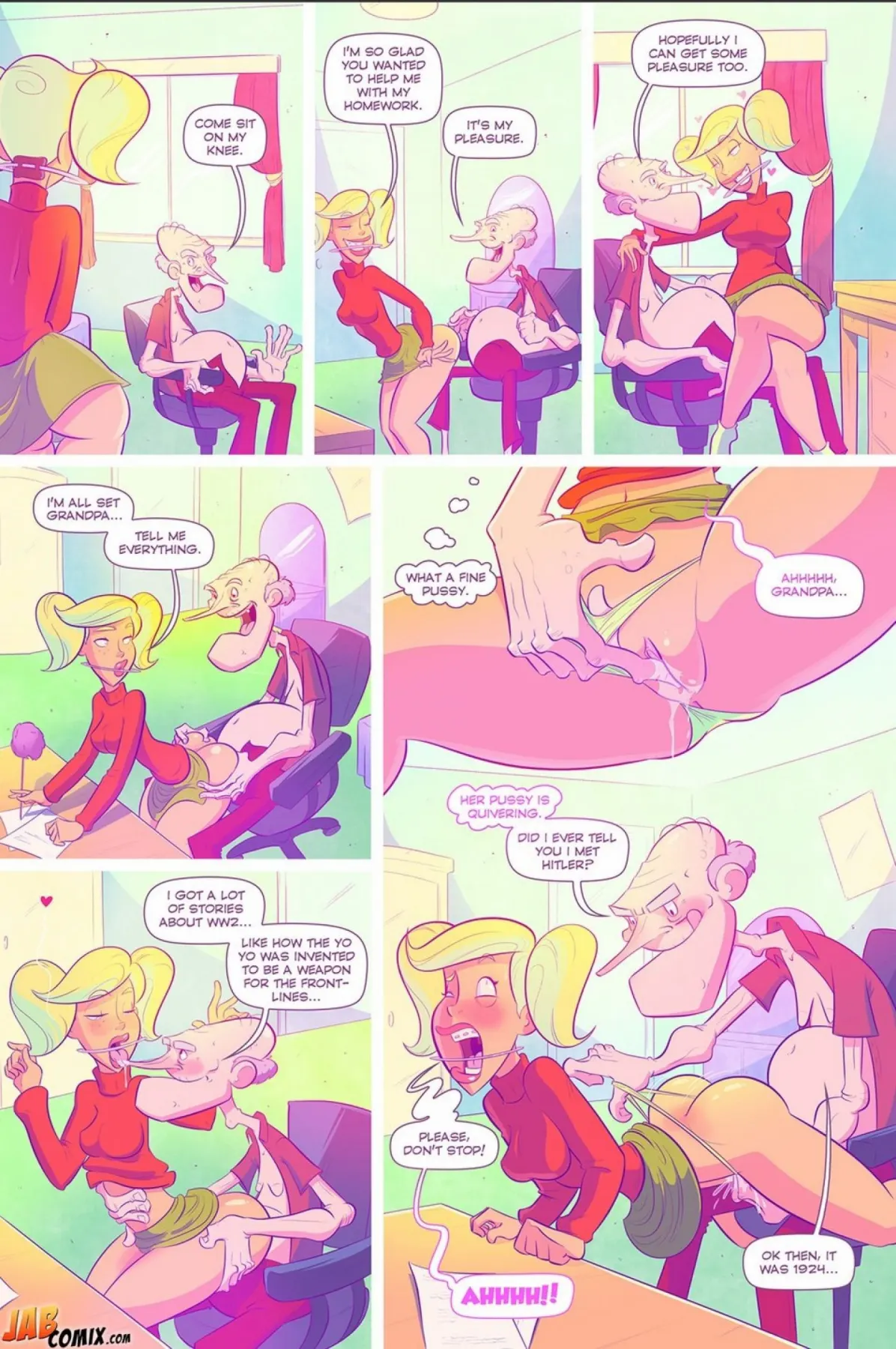 Grumpy Old Man Jefferson  (Chapter 03 - Quality Time With The Granddaughters) — page 8
