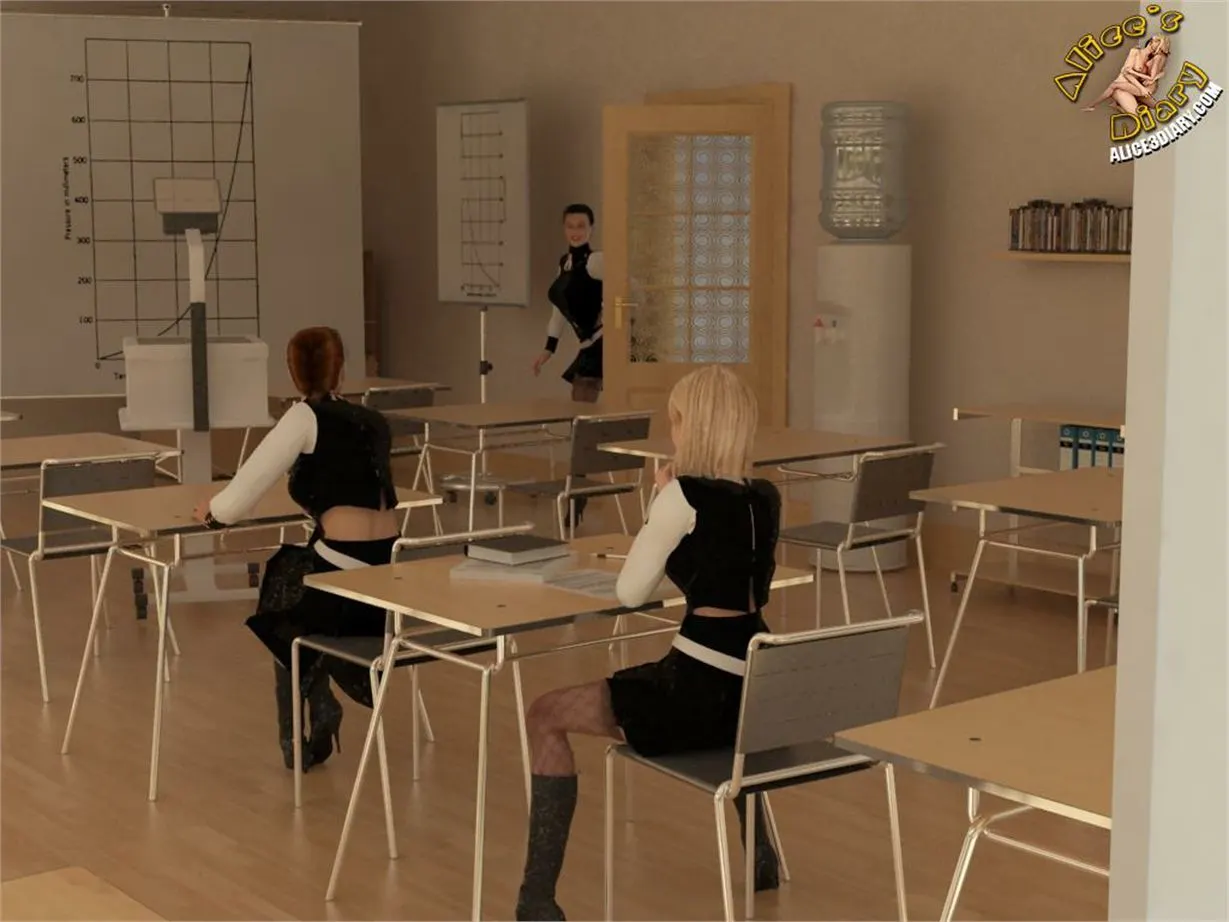 Alice/s Diary  (Chapter 41 - Lesbian Orgy In The Classroom) — page 3