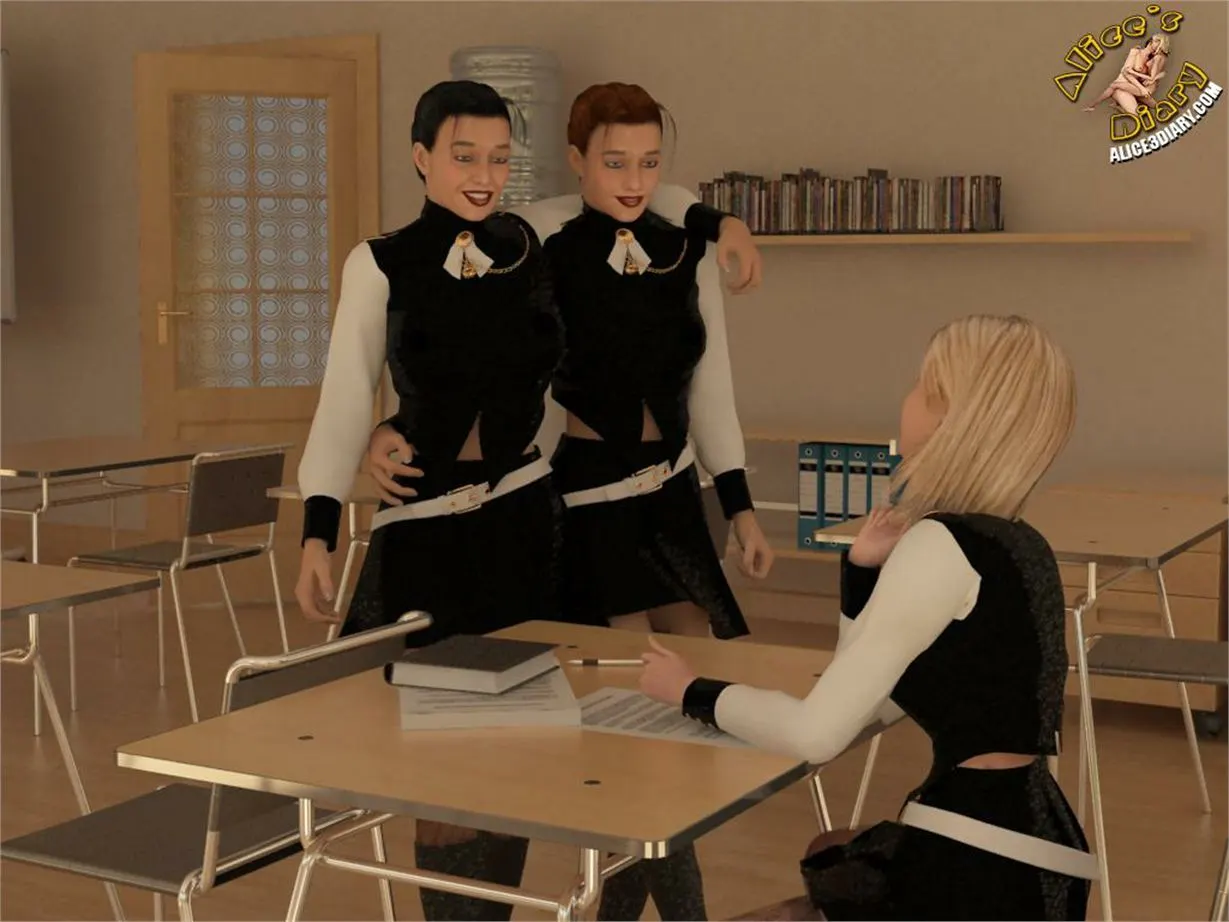 Alice/s Diary  (Chapter 41 - Lesbian Orgy In The Classroom) — page 5