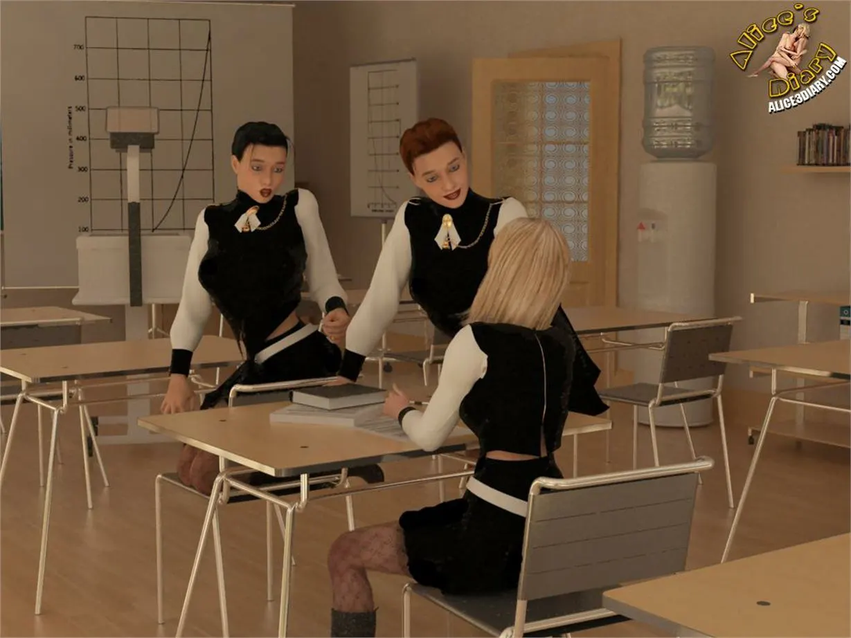 Alice/s Diary  (Chapter 41 - Lesbian Orgy In The Classroom) — page 6