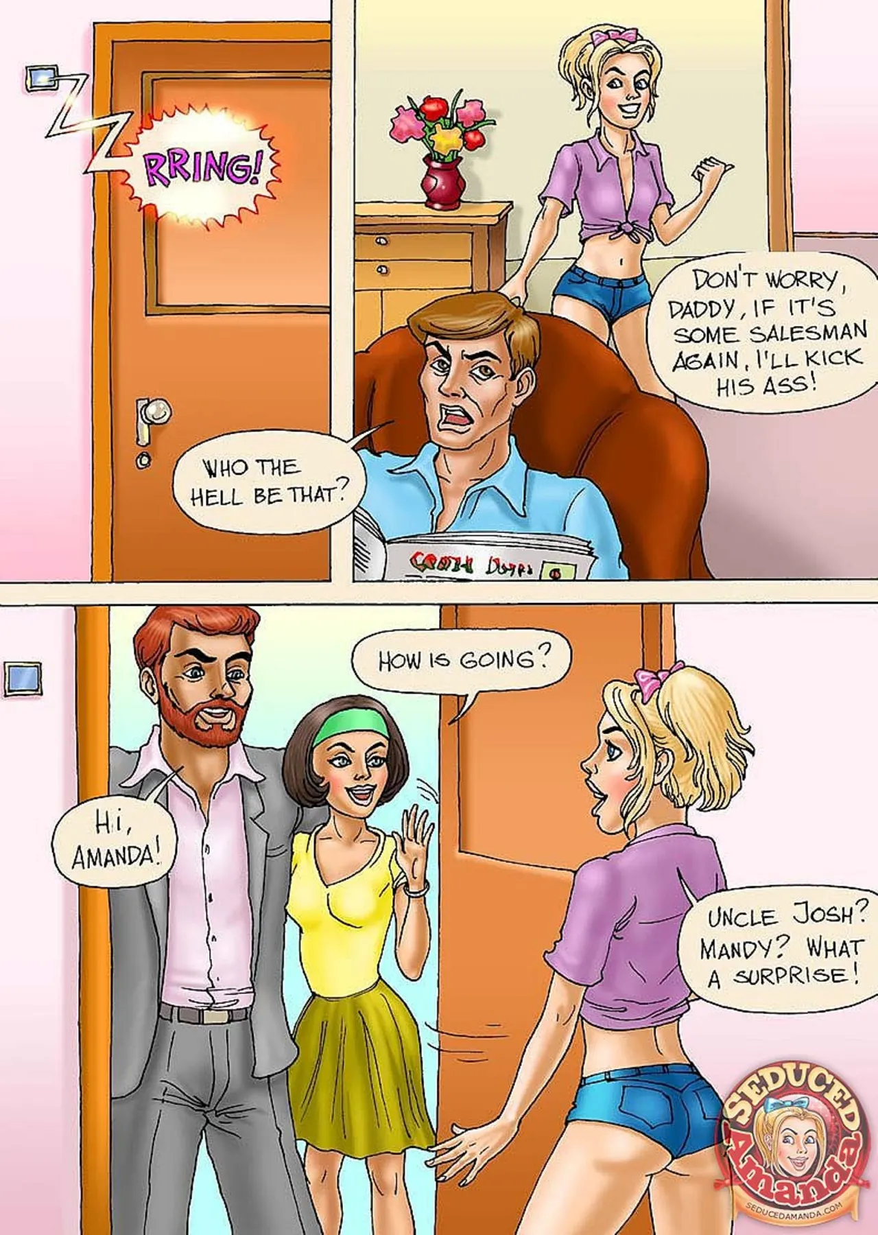 Seduced Amanda  (Chapter 08 - Beach Adventure) — page 1