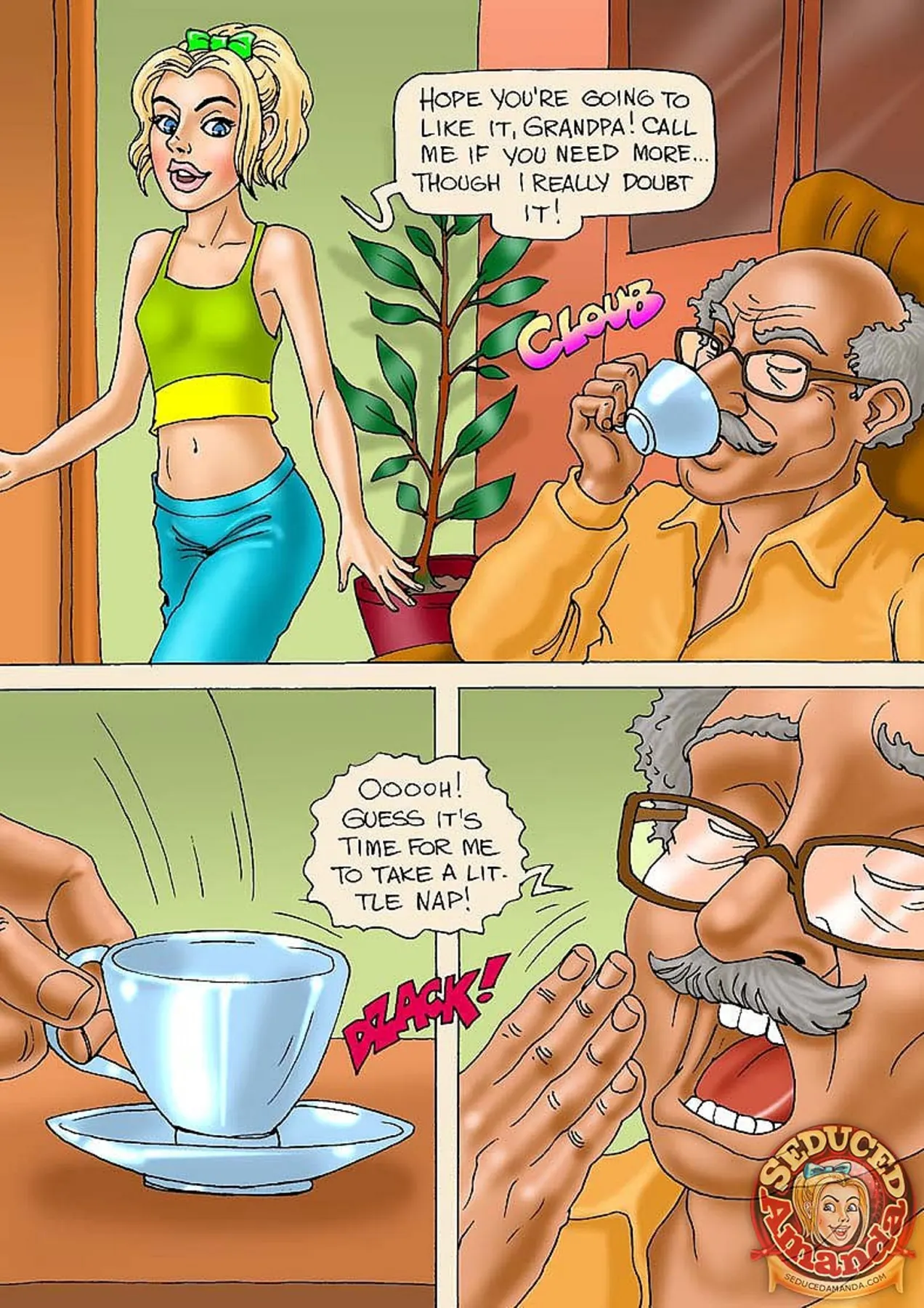 Seduced Amanda  (Chapter 18 - Grandpa Does His Best) — page 6