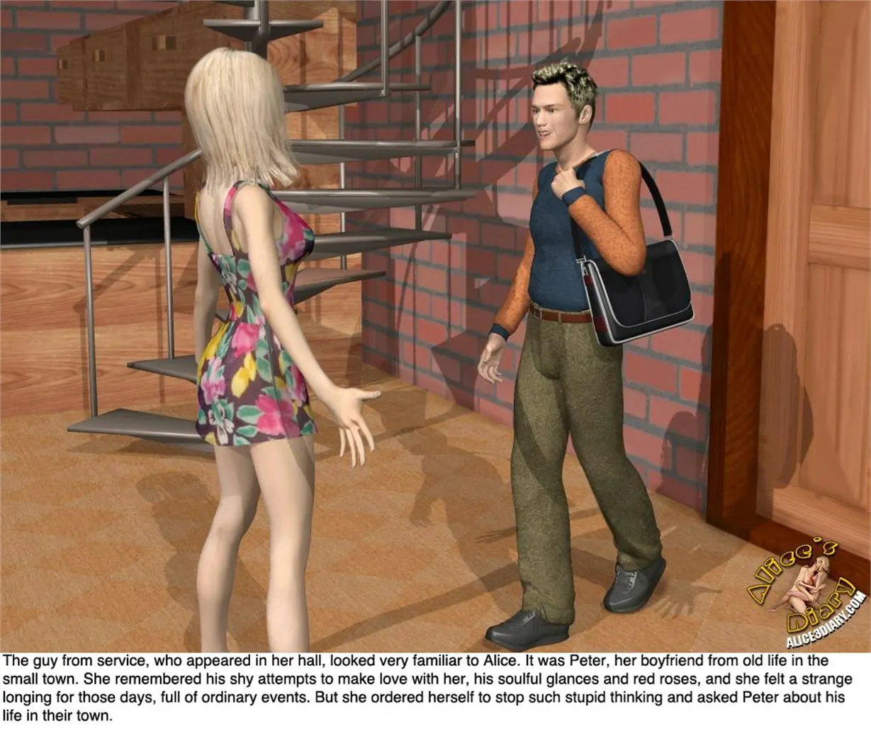 Alice/s Diary  (Chapter 28 - Things Are Improving Or Two Enthusiastic Cocksmen One Uns — page 57