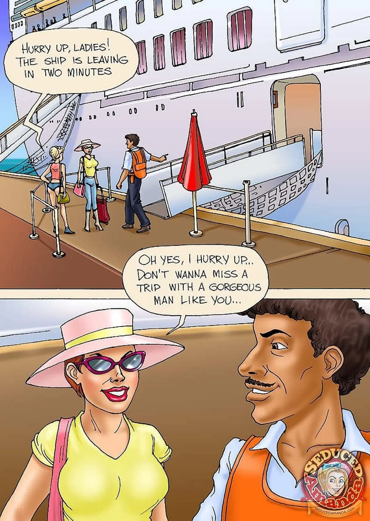 Seduced Amanda  (Chapter 15 - Going Crazy On A Cruise) — page 1