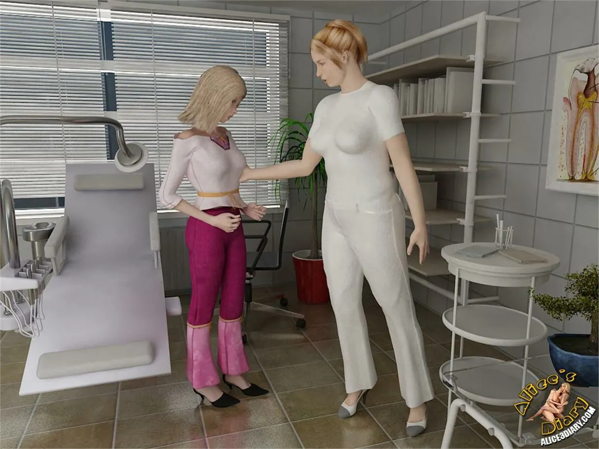 Alice/s Diary  (Chapter 14 - Hot Lesbian Seduction In Dentists Office) — page 12