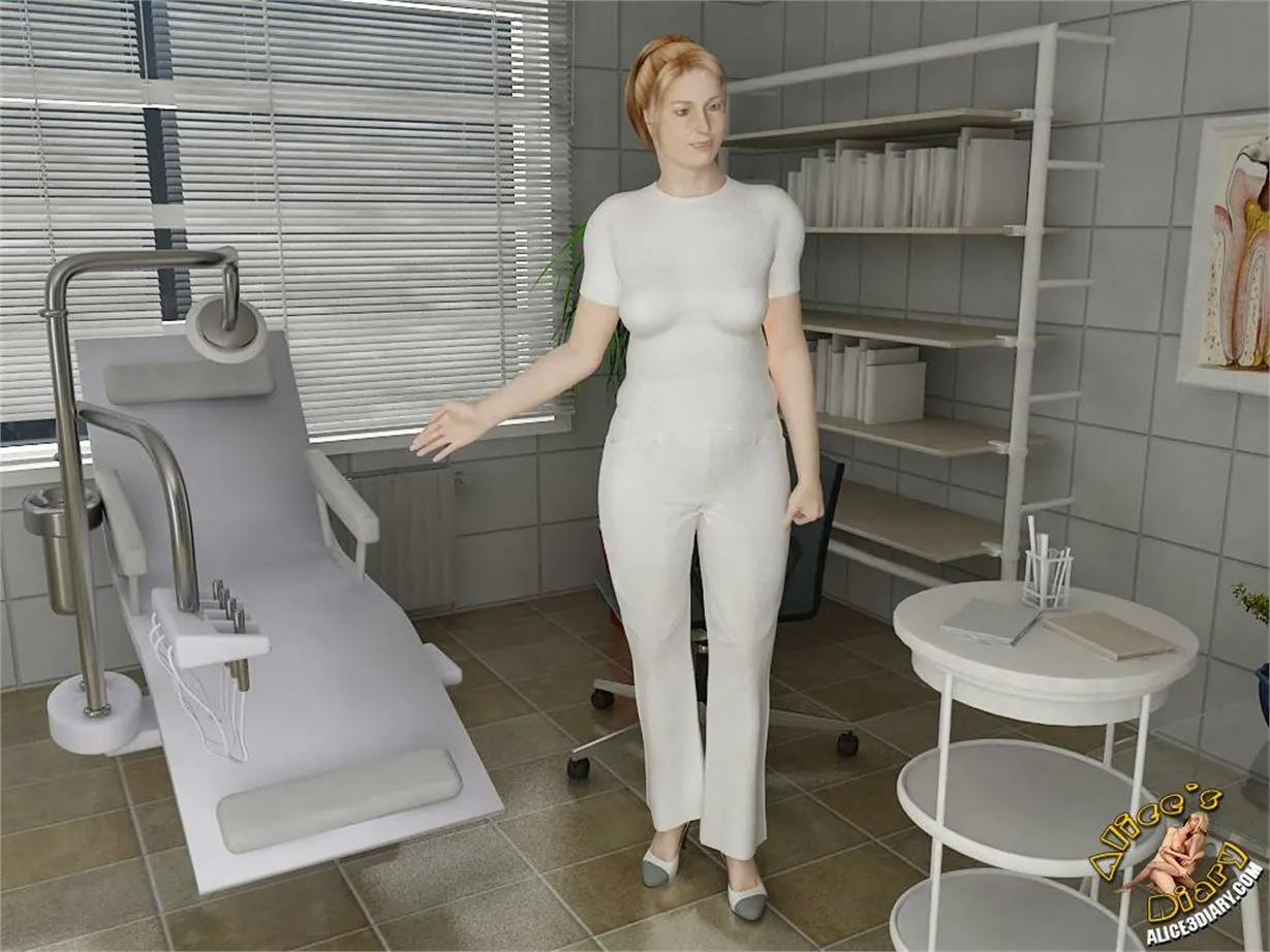 Alice/s Diary  (Chapter 14 - Hot Lesbian Seduction In Dentists Office) — page 3