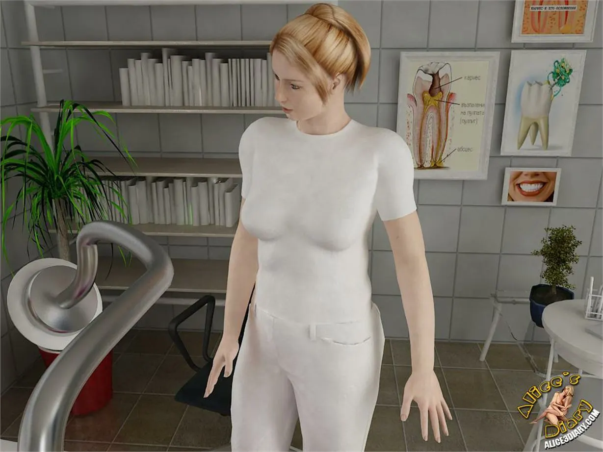 Alice/s Diary  (Chapter 14 - Hot Lesbian Seduction In Dentists Office) — page 5