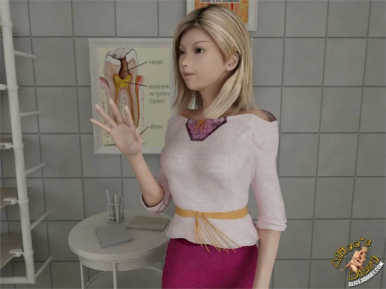 Alice/s Diary  (Chapter 14 - Hot Lesbian Seduction In Dentists Office) — page 42