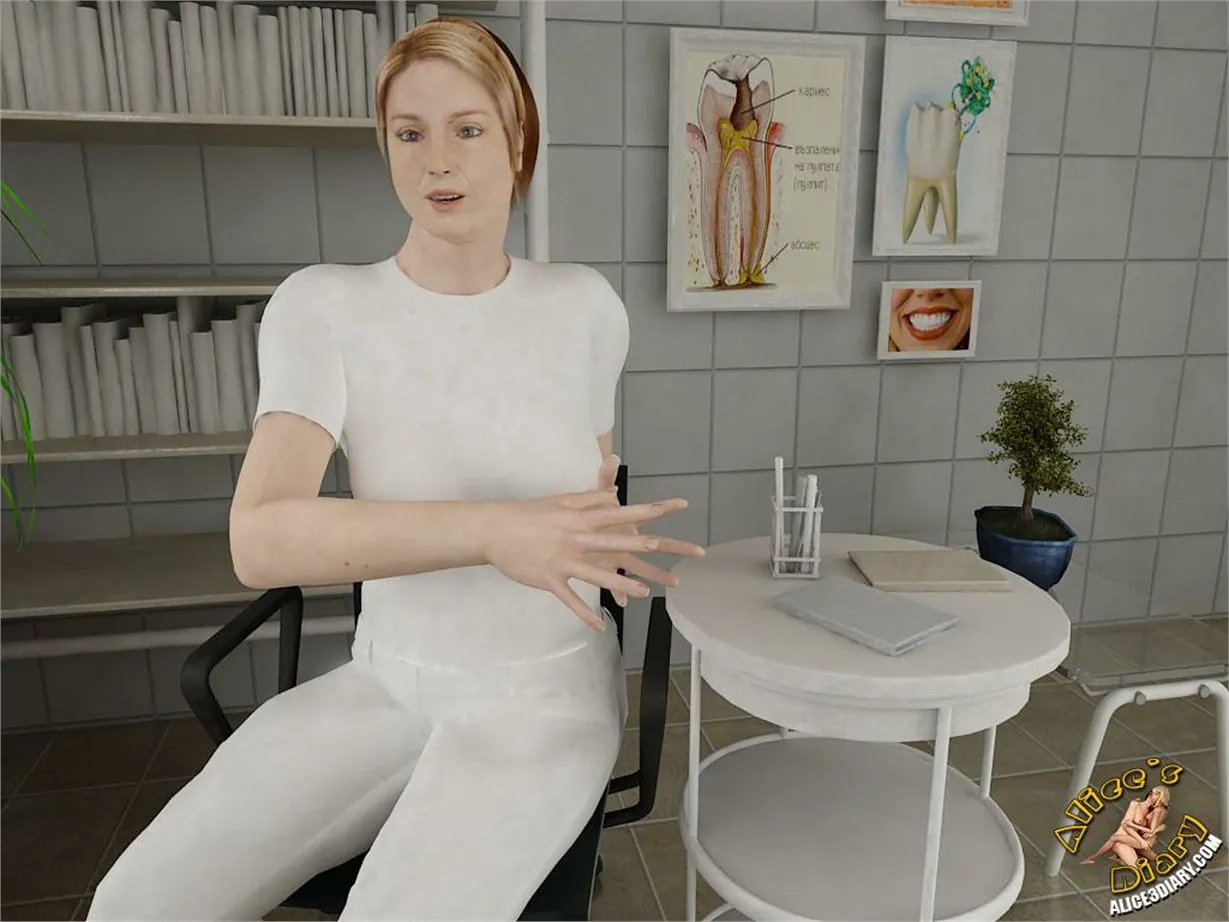 Alice/s Diary  (Chapter 14 - Hot Lesbian Seduction In Dentists Office) — page 6