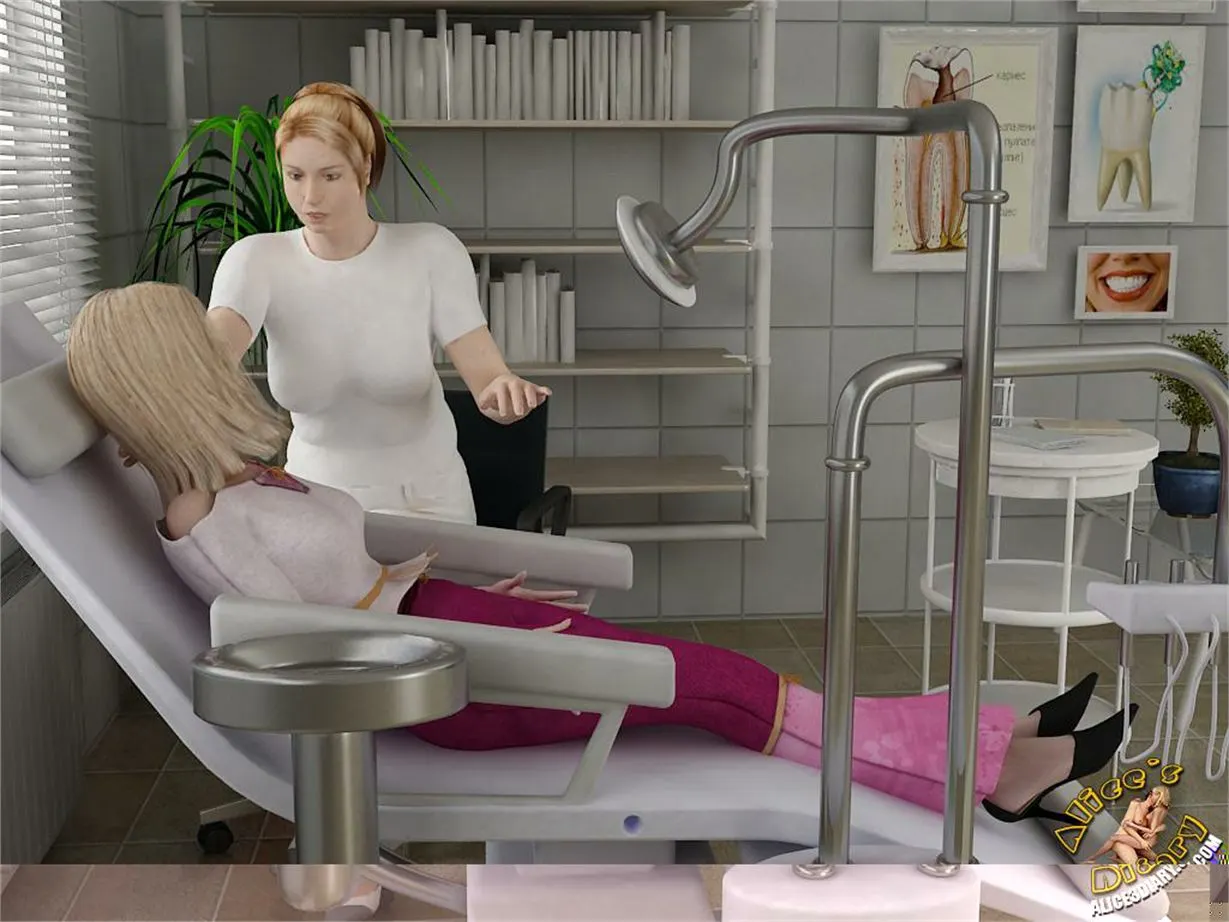 Alice/s Diary  (Chapter 14 - Hot Lesbian Seduction In Dentists Office) — page 8