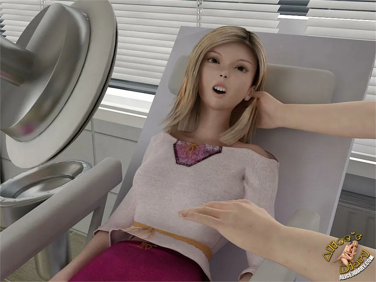 Alice/s Diary  (Chapter 14 - Hot Lesbian Seduction In Dentists Office) — page 9
