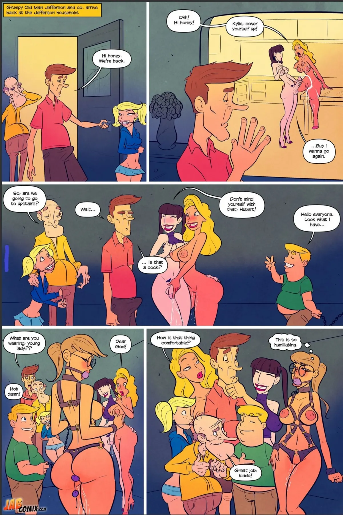 Grumpy Old Man Jefferson  (Chapter 05 - Here Cum The Girls) — page 34
