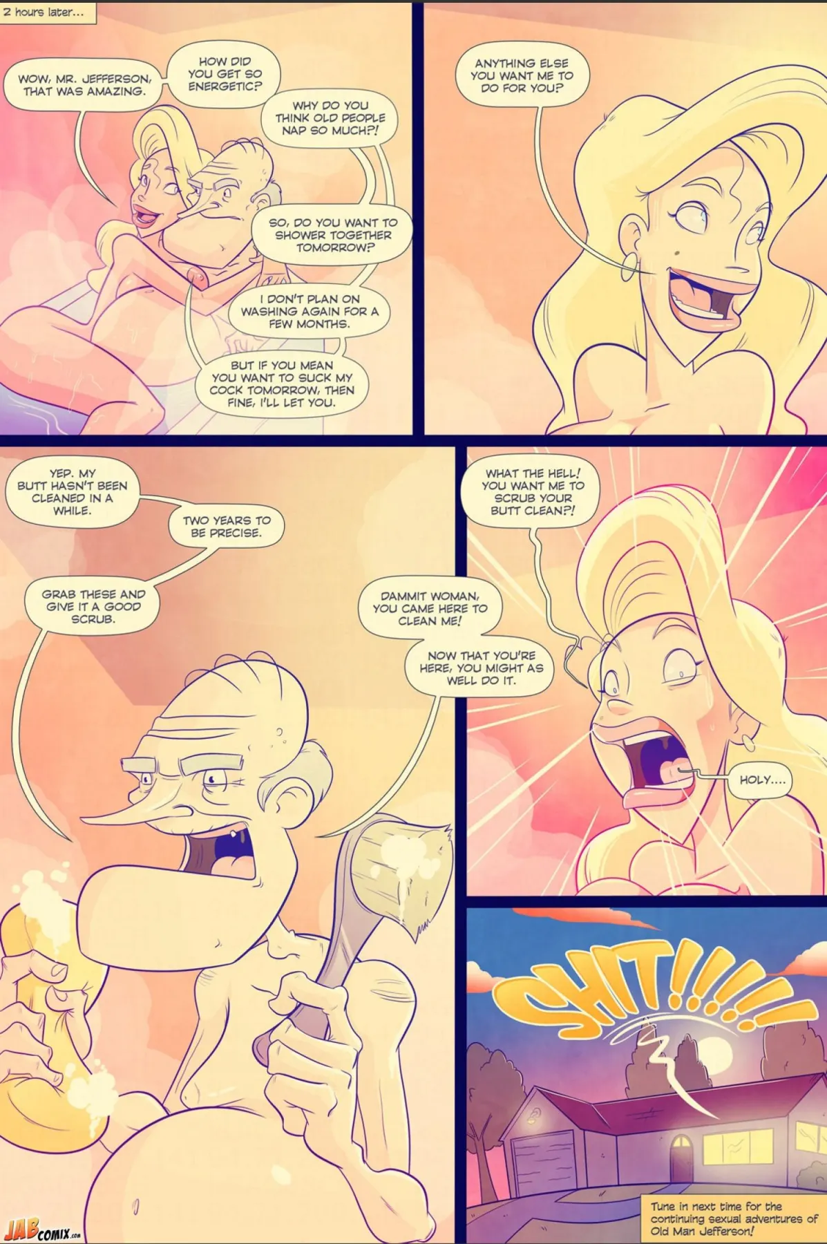 Grumpy Old Man Jefferson  (Chapter 02 - The Washing Of The Wrinkly Balls) — page 16