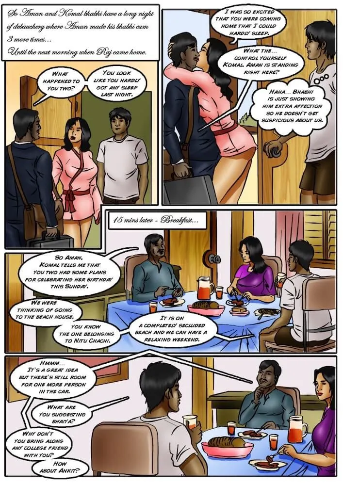 XXX Apartments  (Chapter 08 - Busty Bhabi At The Beach) — page 4