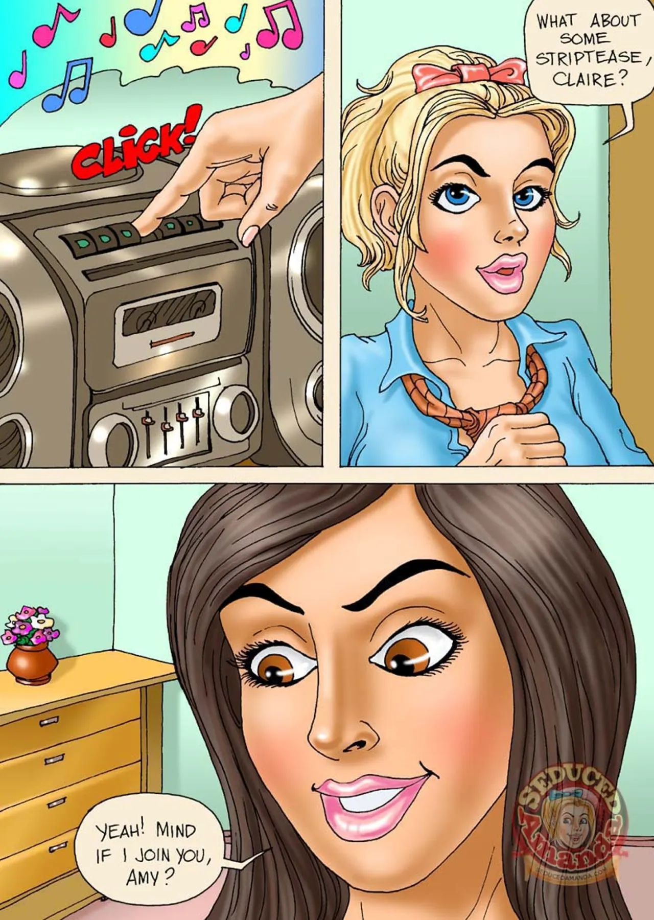 Seduced Amanda  (Chapter 21 - Lesbian Action) — page 2