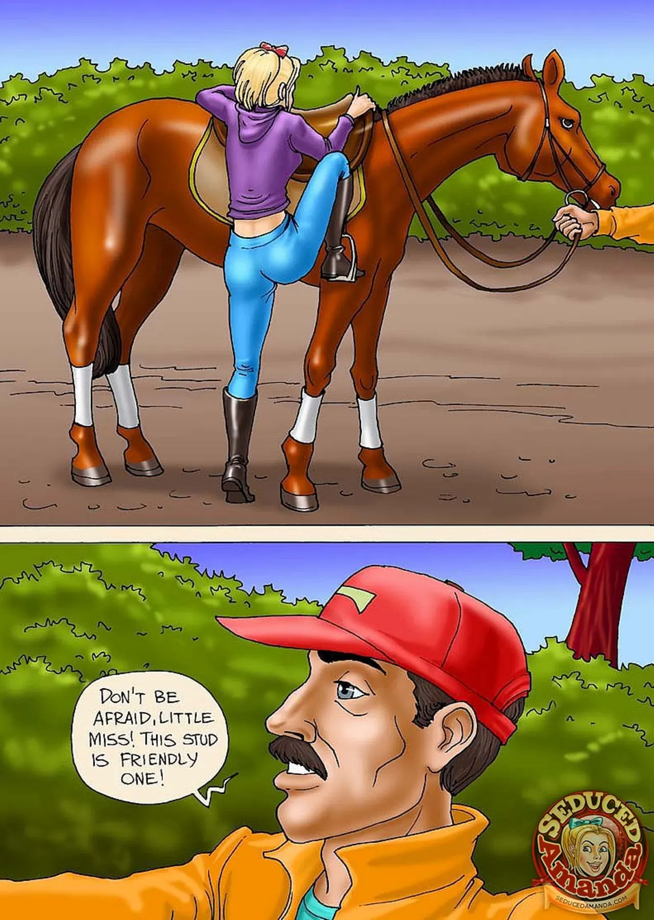 Seduced Amanda  (Chapter 26 - Riding A Stallion) — page 3