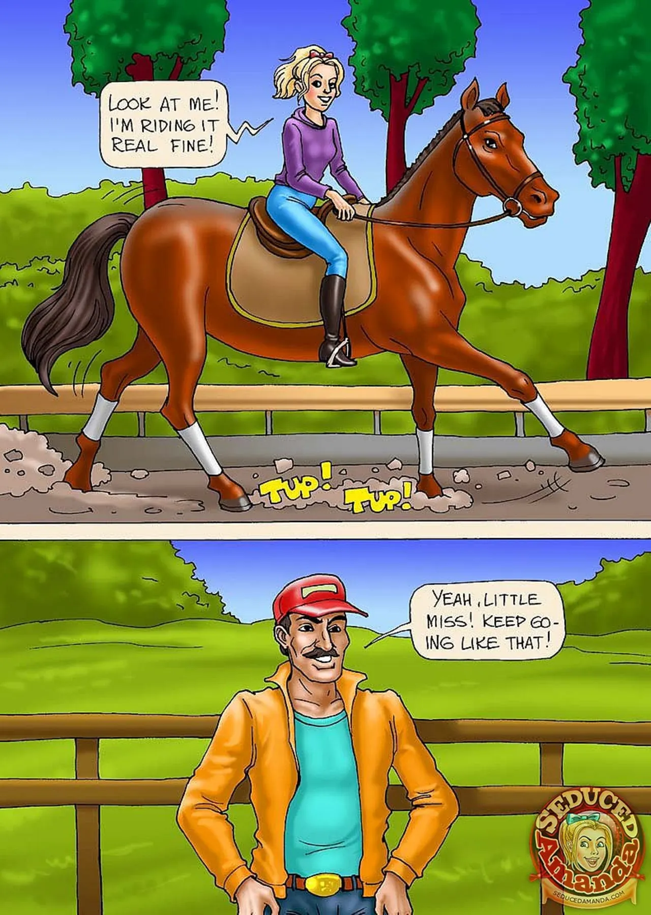 Seduced Amanda  (Chapter 26 - Riding A Stallion) — page 5