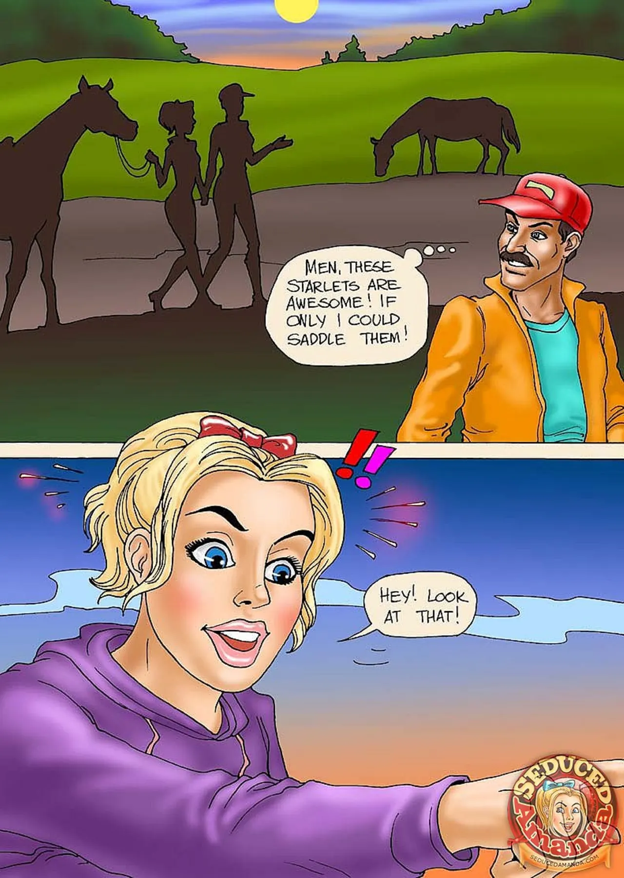 Seduced Amanda  (Chapter 26 - Riding A Stallion) — page 6