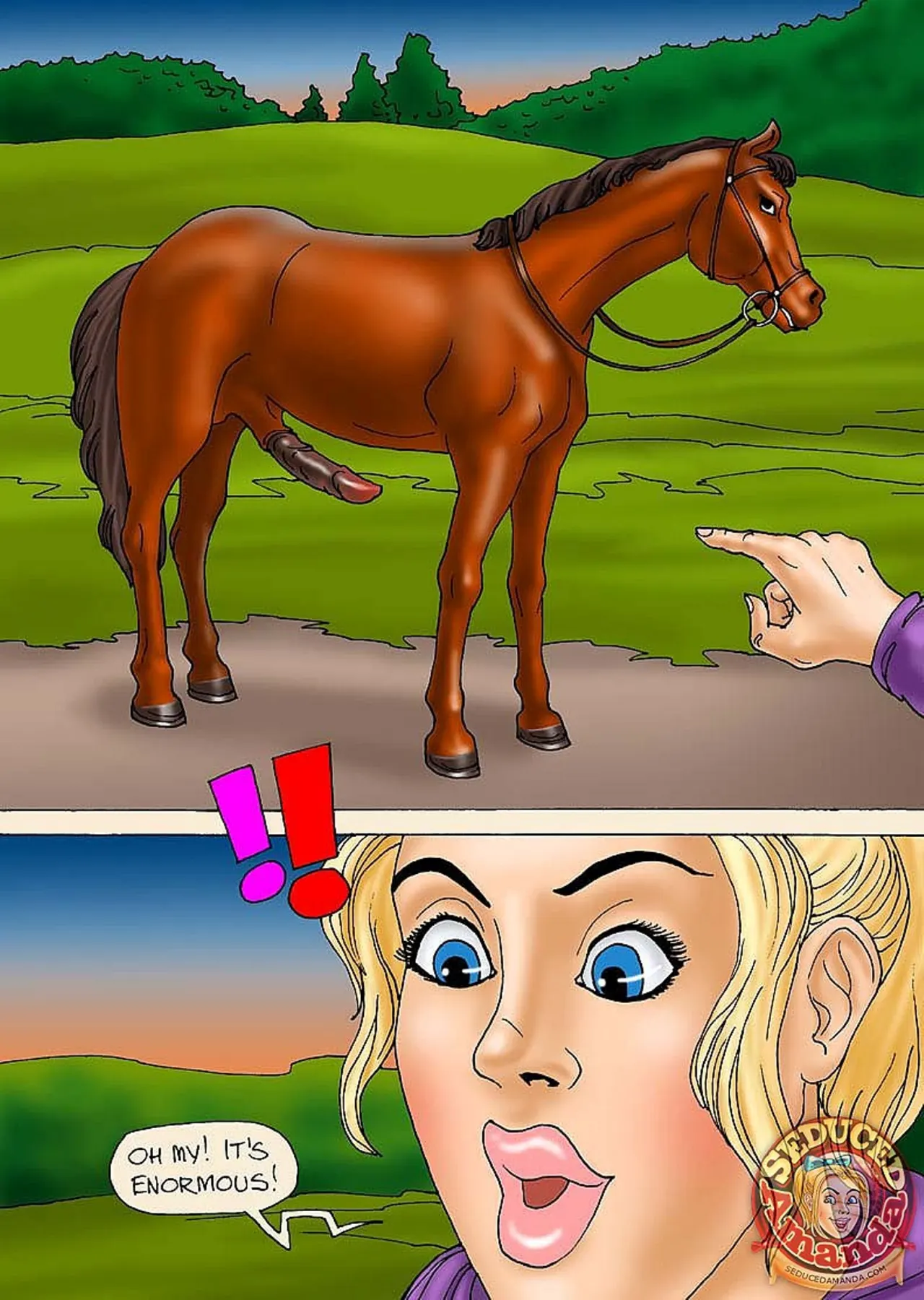 Seduced Amanda  (Chapter 26 - Riding A Stallion) — page 7