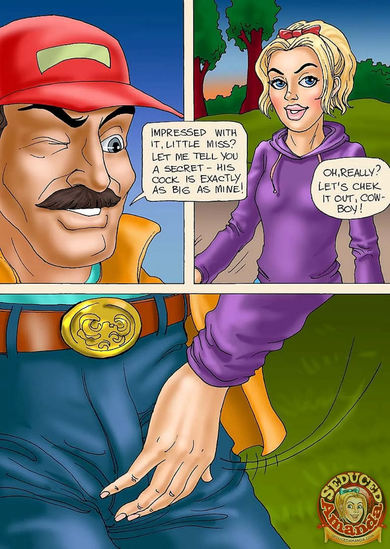 Seduced Amanda  (Chapter 26 - Riding A Stallion) — page 8