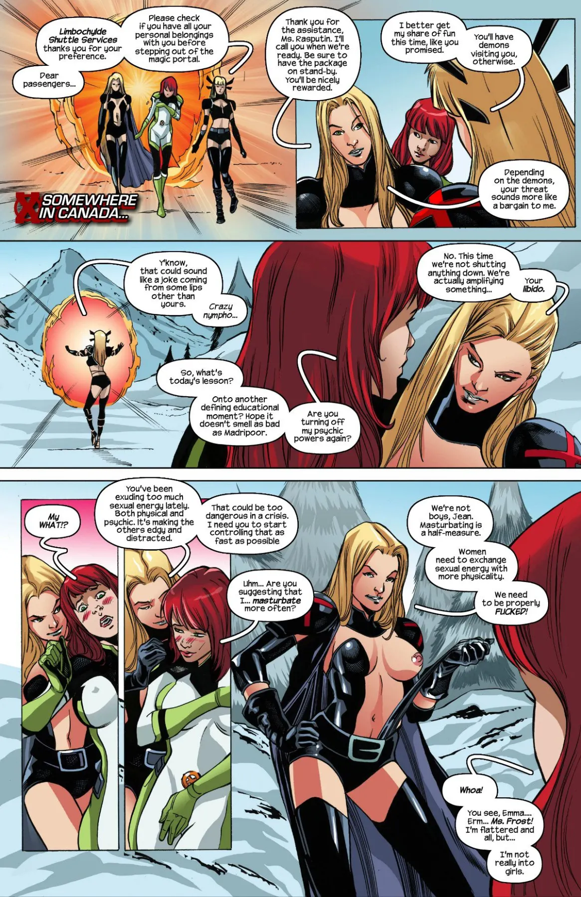 Psycho Nymphos X-Men , Spider-Man  (Chapter 01) — page 3