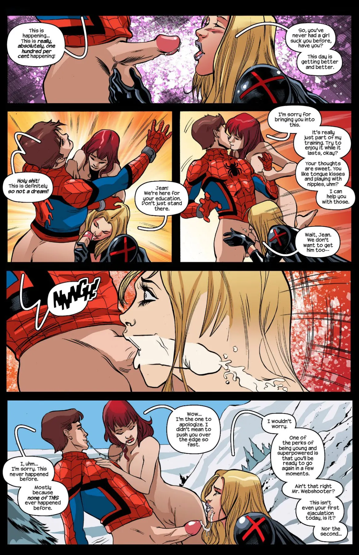 Psycho Nymphos X-Men , Spider-Man  (Chapter 01) — page 8