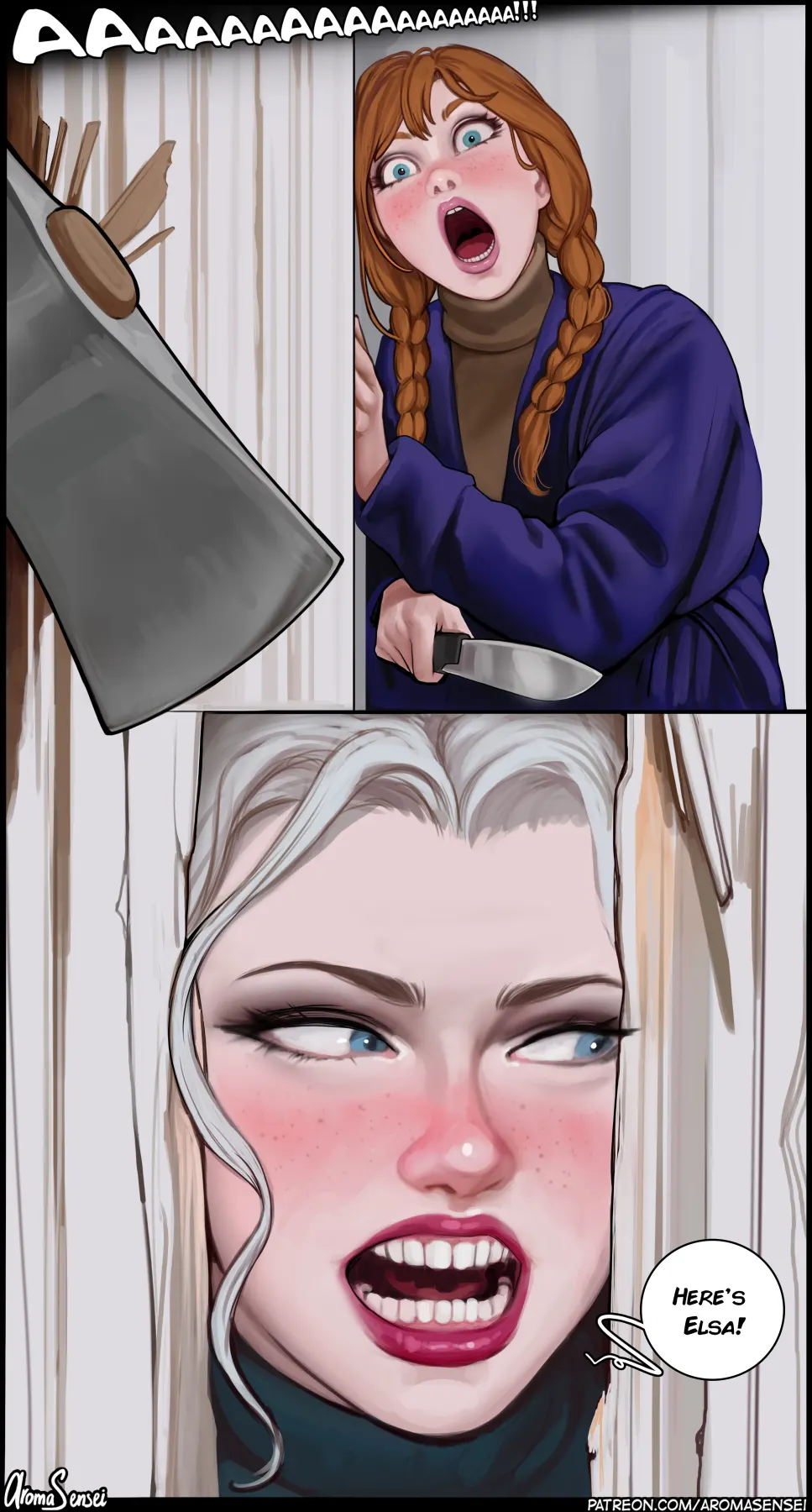 Shining Of Elsa - Futanari Frozen  (Chapter 01) — page 56