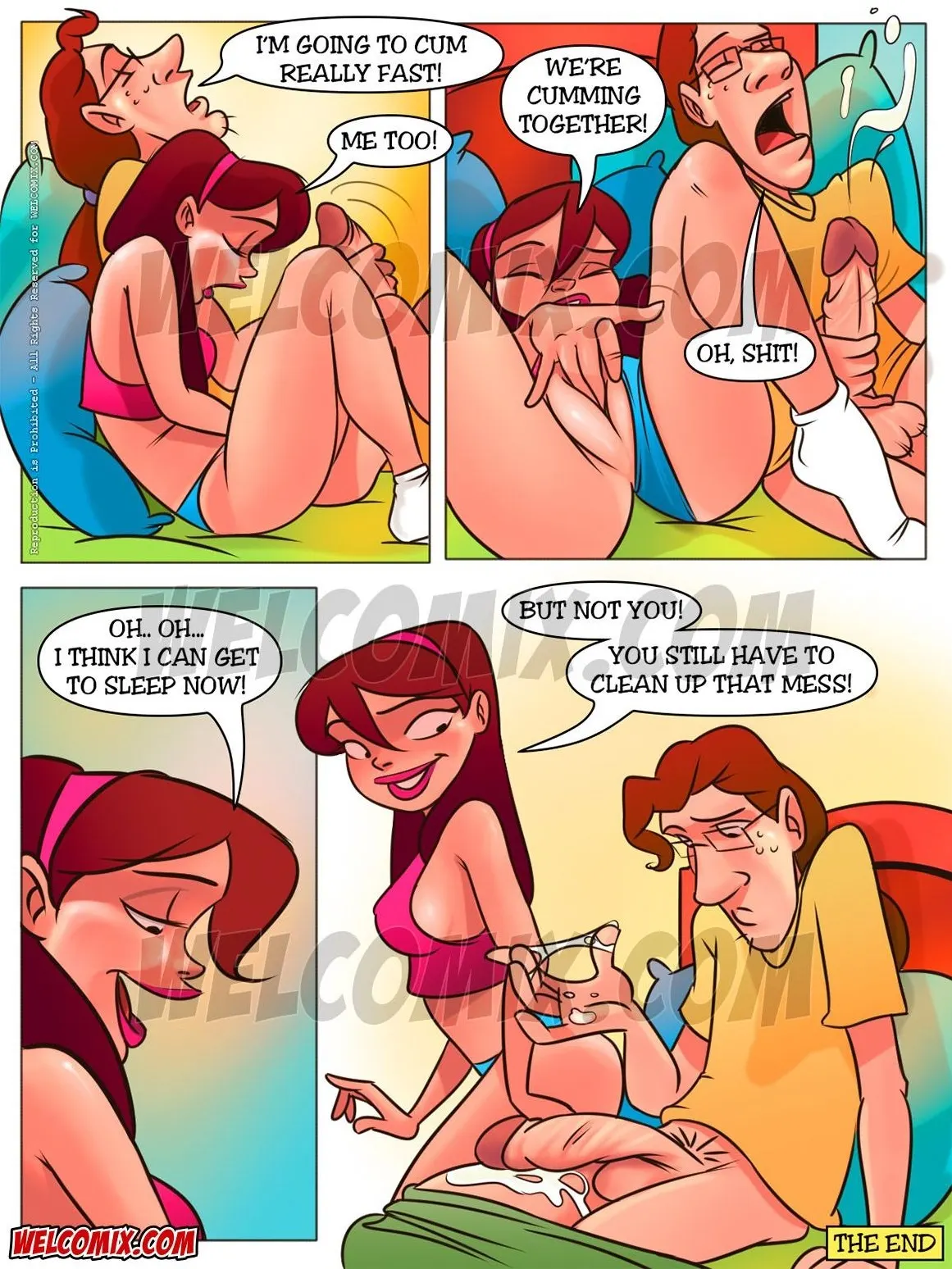Naughty Fam  (Chapter 08 - Spying Behind The Door) — page 12