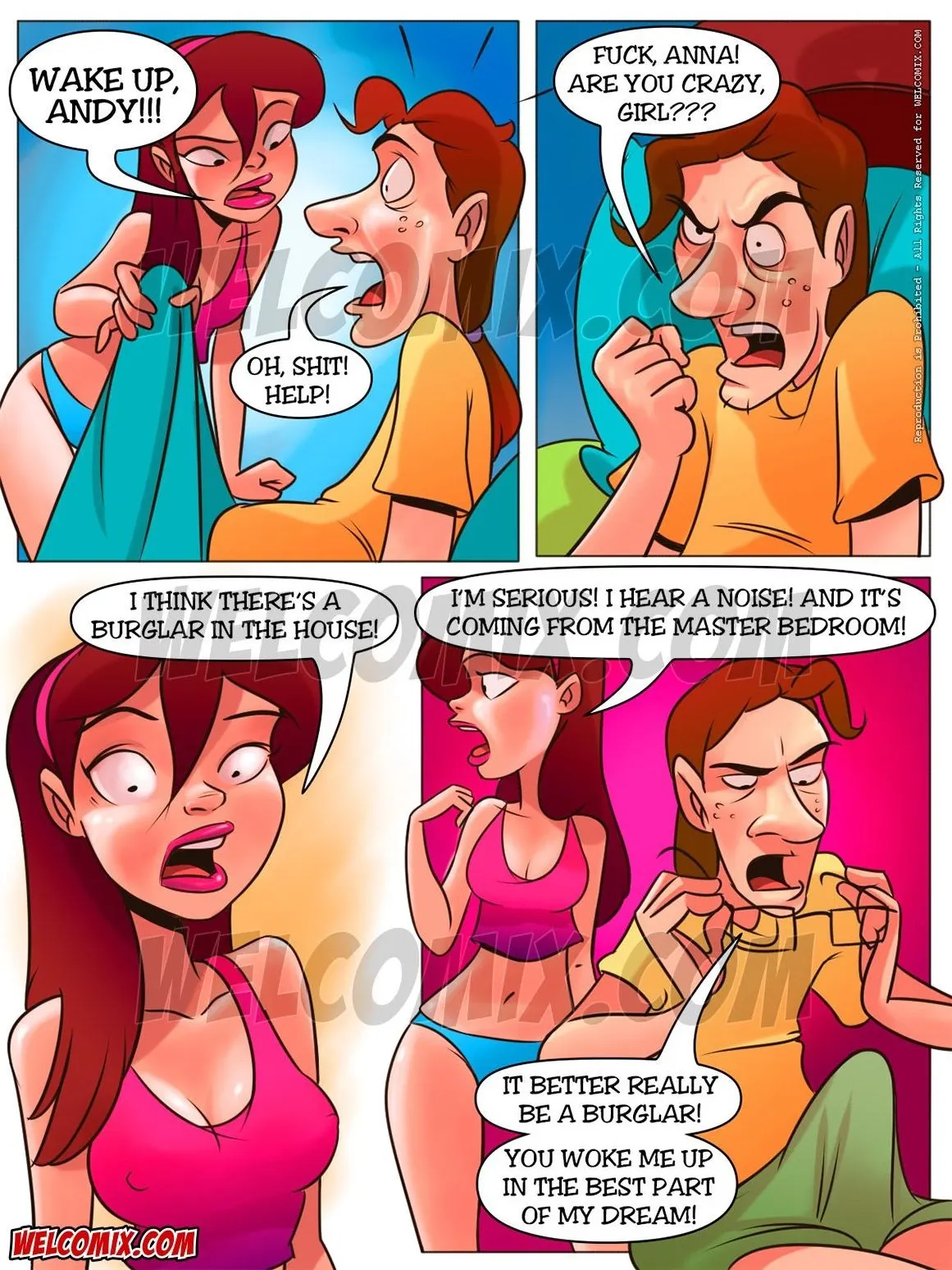 Naughty Fam  (Chapter 08 - Spying Behind The Door) — page 4