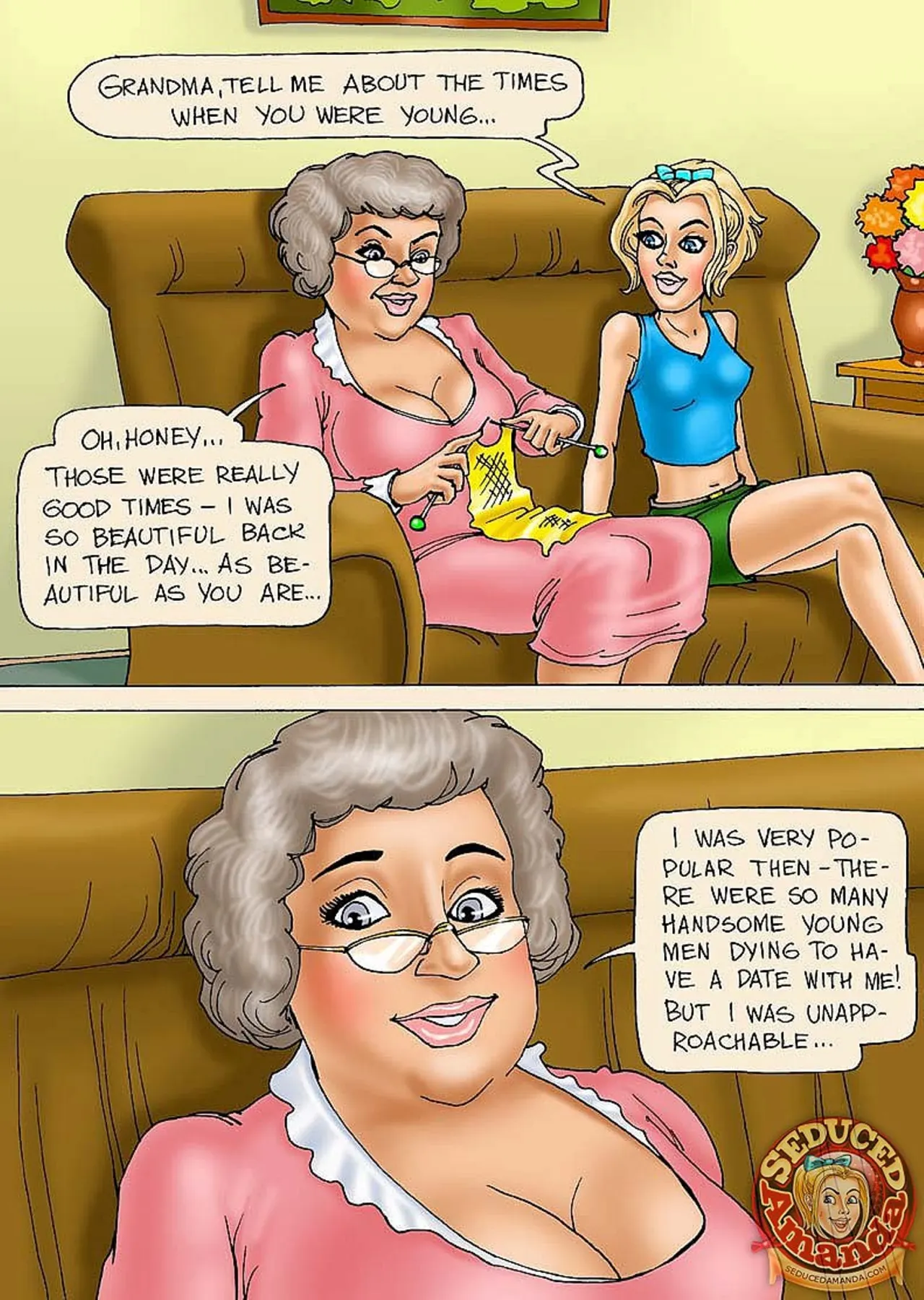 Seduced Amanda  (Chapter 16 - Grandma Memories) — page 1