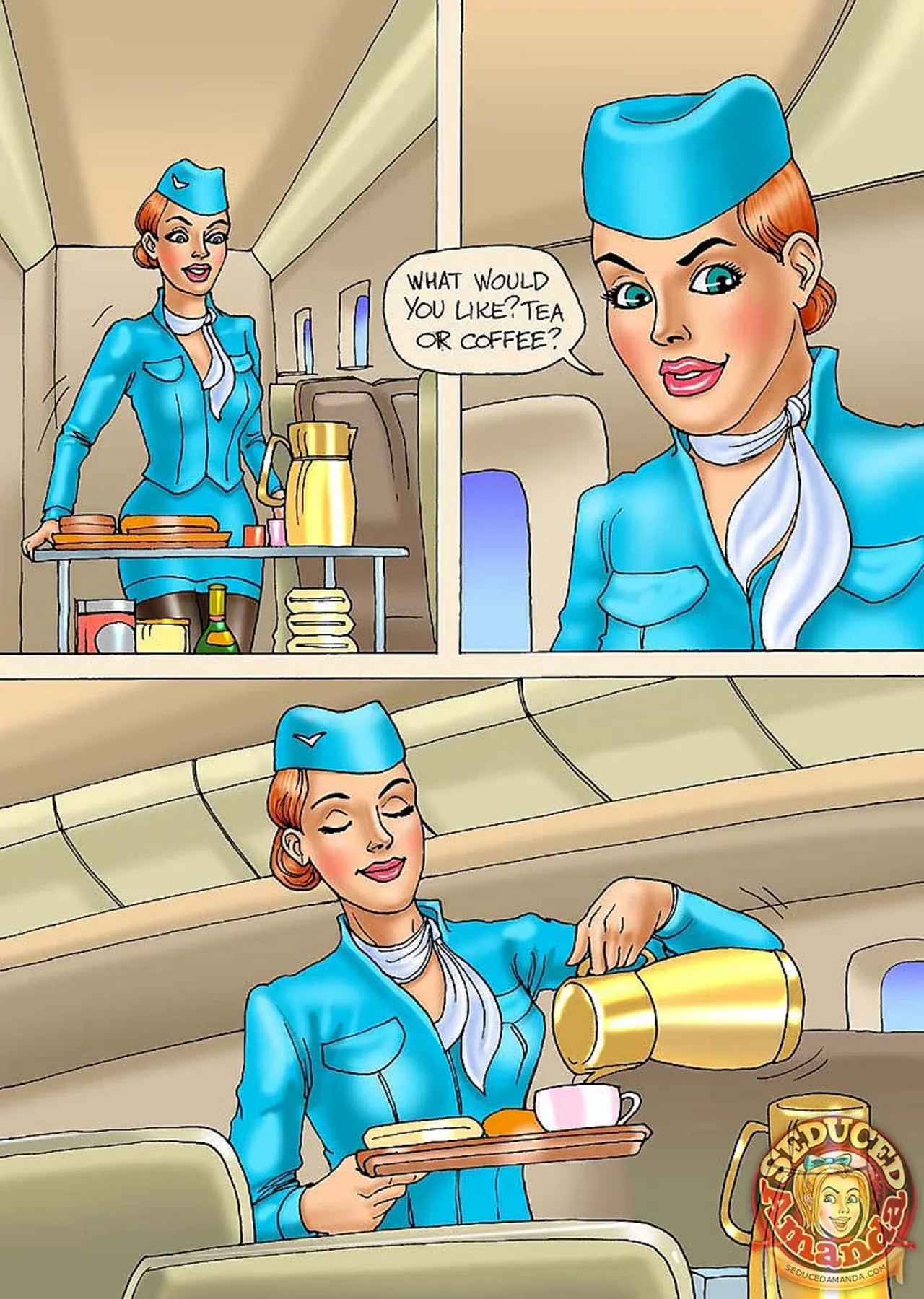 Seduced Amanda  (Chapter 02 - Adventure On A Plane) — page 2
