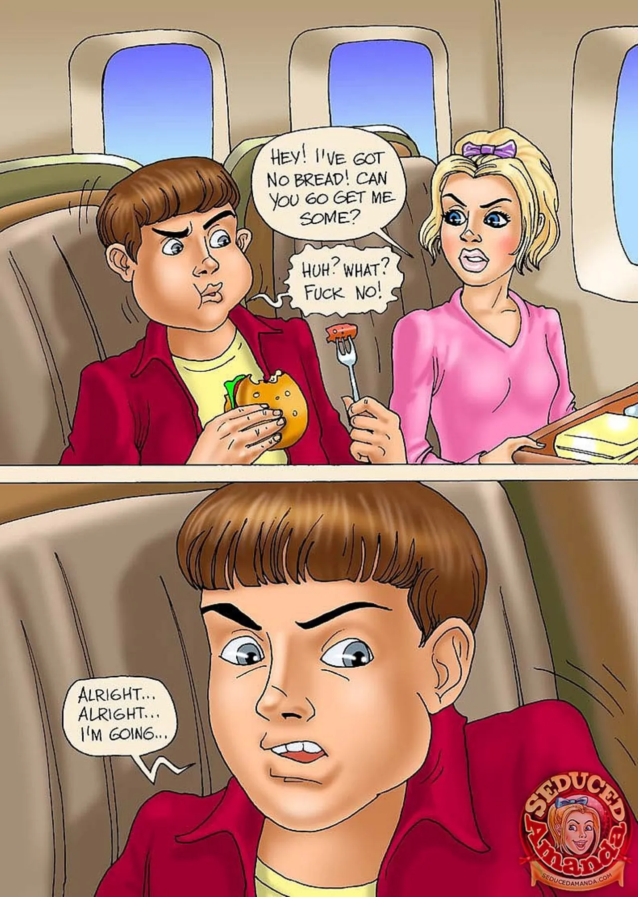Seduced Amanda  (Chapter 02 - Adventure On A Plane) — page 3