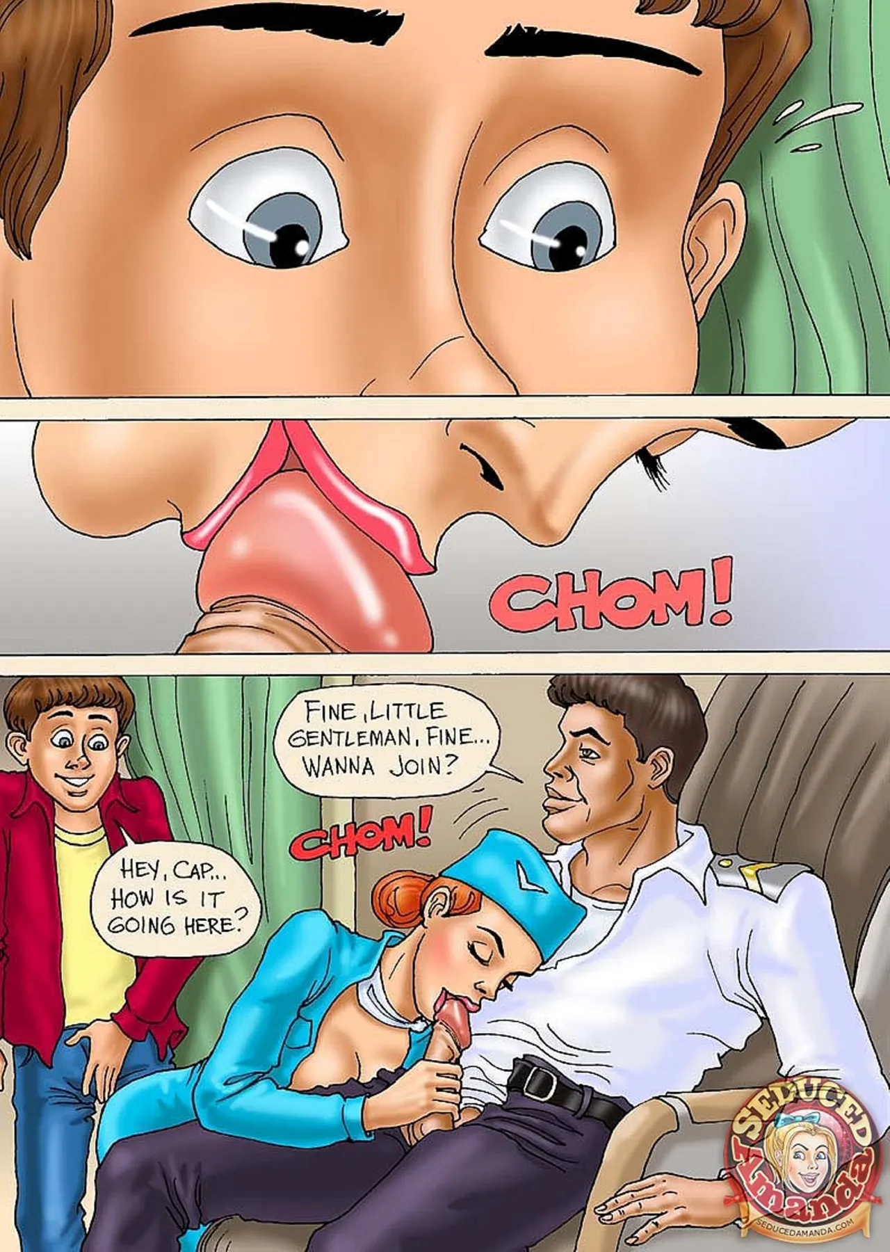Seduced Amanda  (Chapter 02 - Adventure On A Plane) — page 5