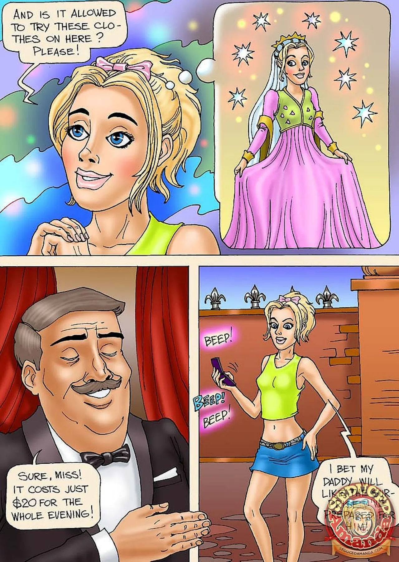 Seduced Amanda  (Chapter 01 - A Candlelit Dinner) — page 3