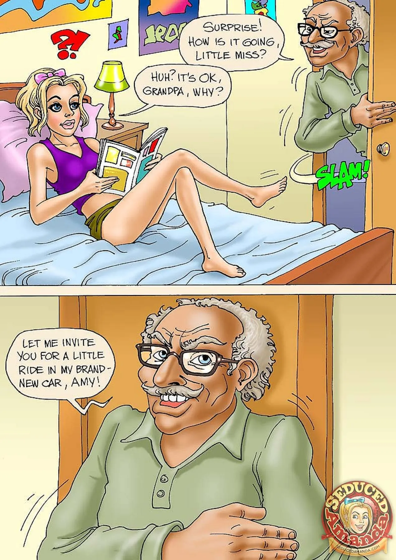 Seduced Amanda  (Chapter 17 - Grandpa And His New Ride) — page 1